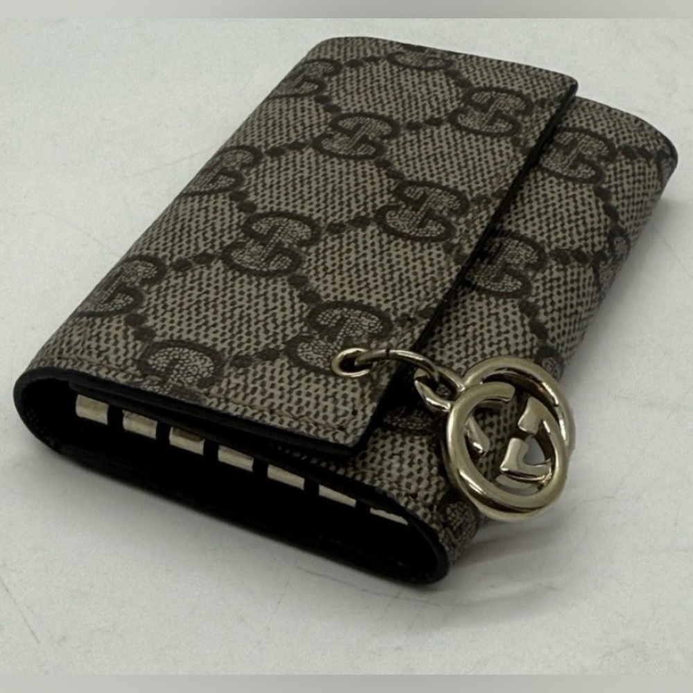 Gucci Beige and Brown Key & Card Holder - Picture 2 of 7